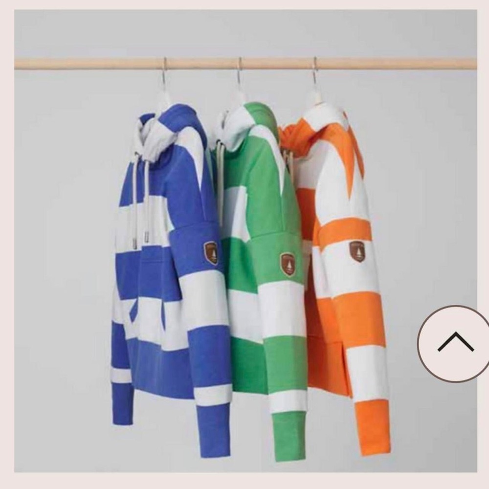 WANAKOME - HYDRON STRIPED HOODIE WASABI GREEN